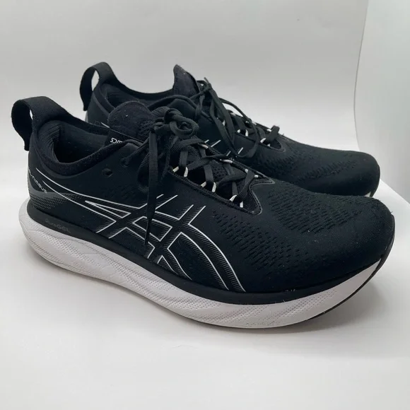 ASICS Men's Black Running Shoes Sz13 Wide - Picture 1 of 8